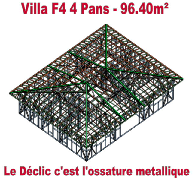 Villa F4 - 4 pans - 96,4 M2